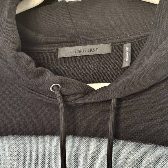 Helmut Lang Men L 100% Cotton Hoodie Sweatshirt $730 Value - Picture 3 of 6